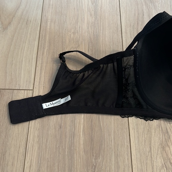 LE MYSTÈRE Side Profile Smoothing Minimizer Bra - Black 38DDD/F - Picture 7 of 11